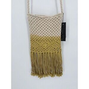 NWT STREET‎ LEVEL Macreme Crossbody Crossbody Fringe Bag Boho Purse